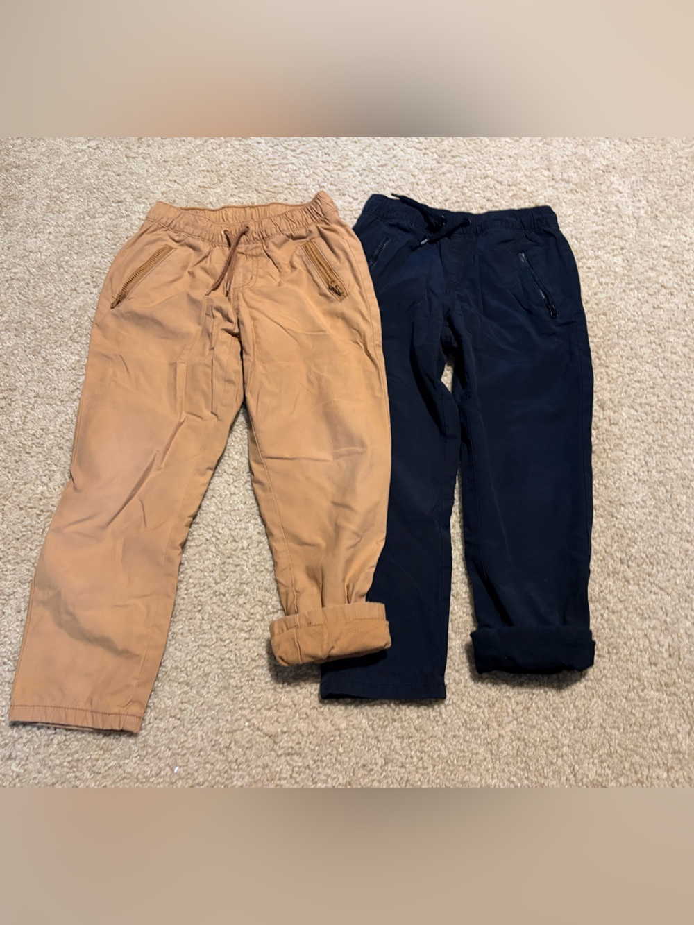 Cat & Jack Jogger Pants - Tan & Navy